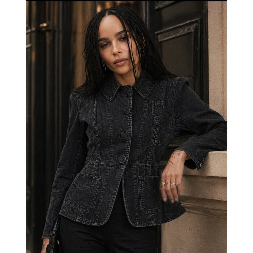 Marc Jacobs Washed Cordoroy Blazer Gray Size S Streetwear Chic Preppy Academia